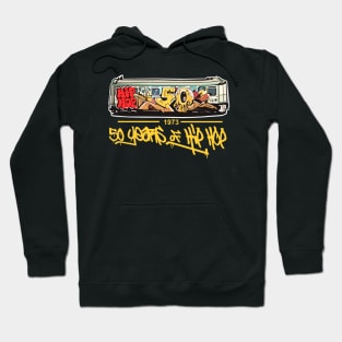 50 Years of Hip Hop 50th Anniversary Subway Graffiti Hoodie